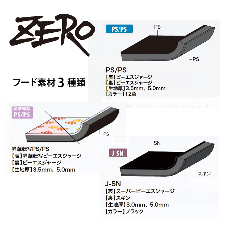 【ZERO】アニマルフード アオウミウシ（3.5mm）メンズ【返品交換不可】
