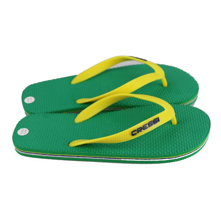 Green/Yellow Cressi Cressi Beach Flip Flops 