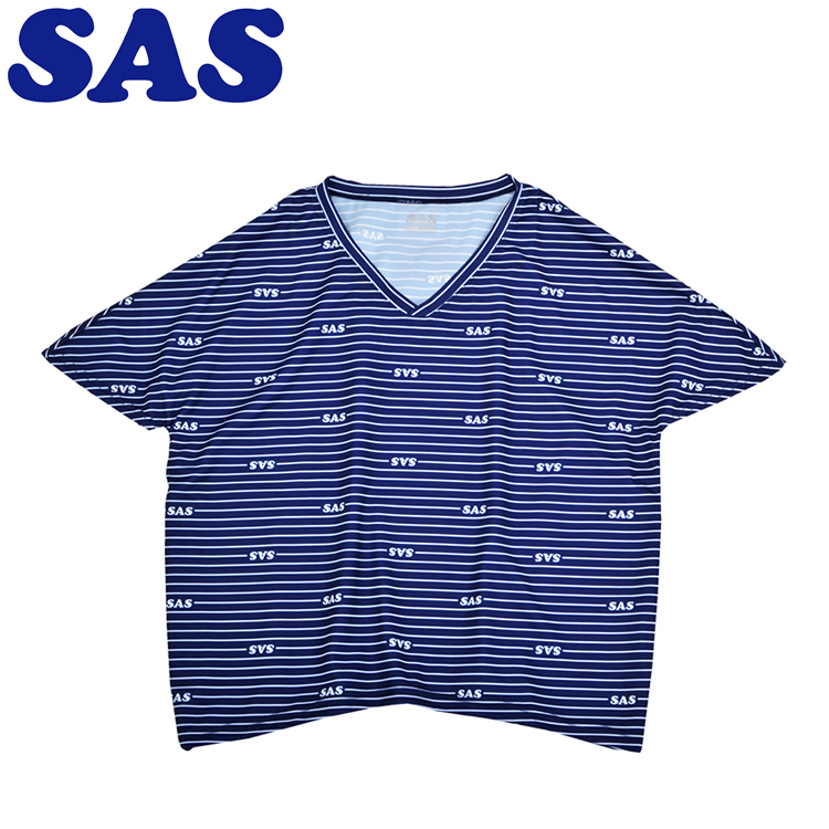 [ SAS ] UVロゴボーダーティーシャツ [40032]