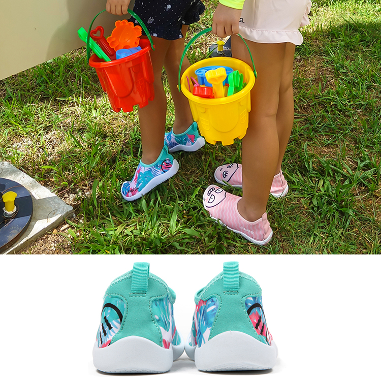[BARREL ] Kids Pattern Aqua Shoes キッズ パターンアクアシューズ [シュノーケリング用 ]