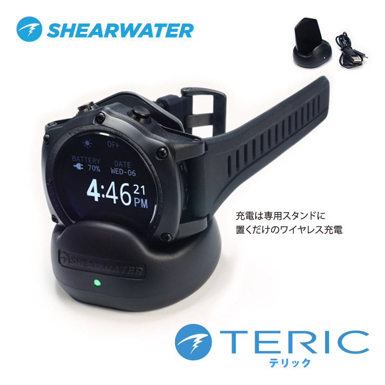 71100円 おすすめ特集 SHEARWATER シアウォーター TERIC テリック ダイビング 時計 ダイブコンピューター FL1910