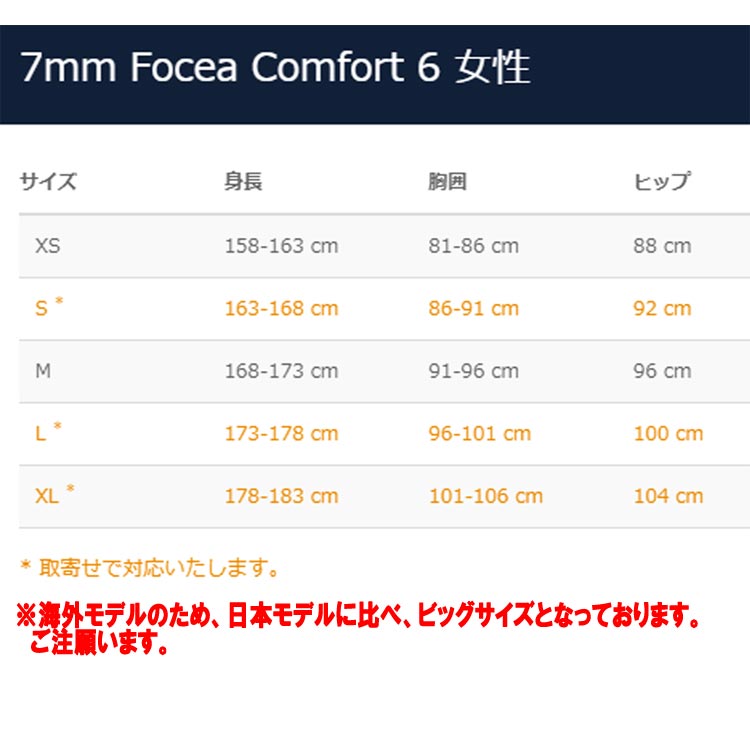 [ BEUCHAT ] 5mm ウェットスーツ 5MM FOCEA COMFORT 6