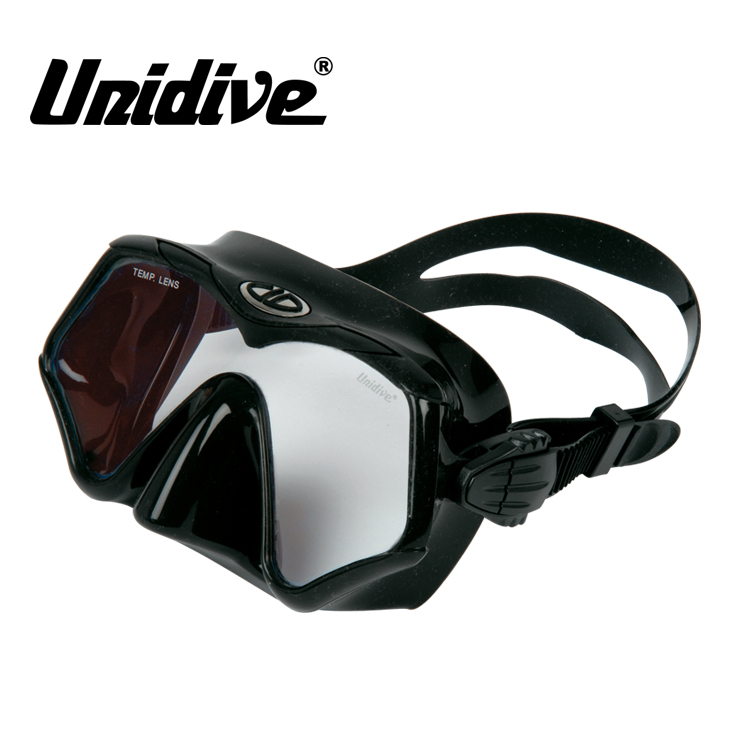 [ Uni dive ] ＡＲＣレンズ ウルトラビューマスク ＢＫ／イエロー [ ダイビング用マスク ]
