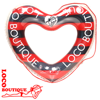 [ LOCO BOUTIQUE ] ロコブティック MKT00320 Stripe Heart Ring (ラージ)