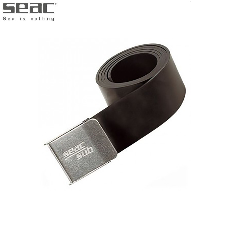 [ SEAC ] RUBBER BELT WITH STAINLESS STEEL BUCKLE