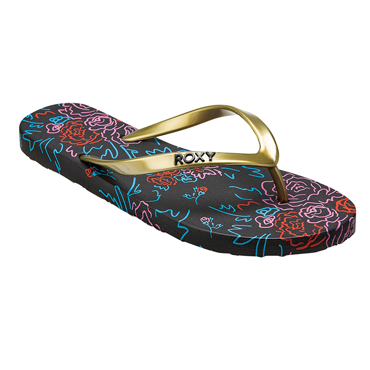 Mic21ダイビングショップ Roxy ロキシー Roxy X Eley Kishimoto ビーチサンダル Blk 23cm Blk サンダル 浮き輪 磯遊びec Mic21 Com