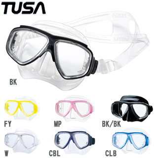 【TUSA】M-7500/M-7500QB Splendive�U （スプレンダイブ2） マスク 【二眼マスク】【ダイビング用マスク】