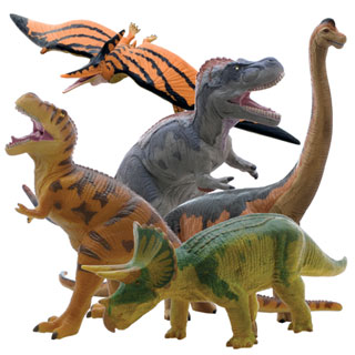[ フェバリット ] DINOSAUR ビニールモデル人気恐竜5体セット(FD302-303-306-307-313)