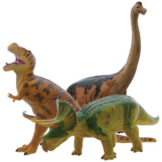 [ フェバリット ] DINOSAUR ビニールモデル人気恐竜3体セット(FD302-303-306)