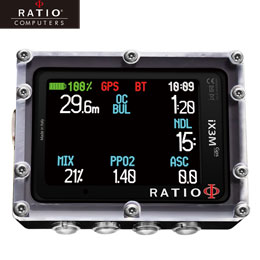 [ RATIO ] FL1104 レシオ iX3M GPS Easy（アイ・エックス・スリー・エム）ダイブコンピューター[ 日本正規品 ]