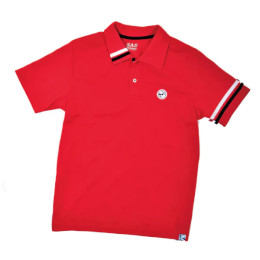 [ SAS ] トリコロール ポロ (RED) 40012 TRICOLOR POLO ポロシャツ UV吸汗速乾