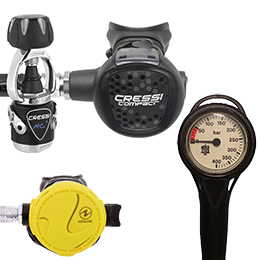 [ �N���b�V�[ ] CRESSI MC9/COMPACT �d���3�_�Z�b�g ���C���t���[�^�[�z�[�X�ʔ�