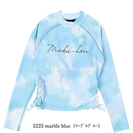[ MAKA-HOU ] �h���X�g���b�V���K�[�h / Drawstring Rashguard 11W22 5225 marble blue�i �}�[�u���u���[ �j