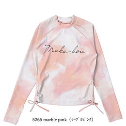 [ MAKA-HOU ] �h���X�g���b�V���K�[�h / Drawstring Rashguard 11W22 5265 marble pink�i �}�[�u���s���N �j