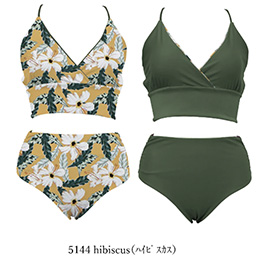 [ MAKA-HOU ] ���o�[�V�u���r�L�j / Reversible Bikini 20W04 5144 hibiscus�i �n�C�r�X�J�X �j