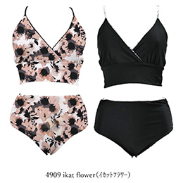 [ MAKA-HOU ] ���o�[�V�u���r�L�j / Reversible Bikini 20W04 4909 ikat flower�i �C�J�b�g�t�����[ �j
