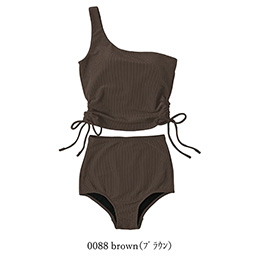 [ MAKA-HOU ] ���u�r�L�j / Rib Bikini 20W10 0088 brown�i �u���E�� �j