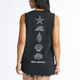 [ BILLABONG ] �r���{�� �E�B�����Y SURF FLEX �iUPF50+�jGRAPHIC TANK �T�[�t�^���N�g�b�v BG01C853