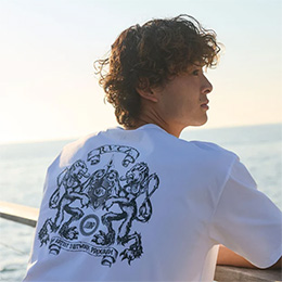 [ RVCA ] �����Y LIONS GATE SFST �T�[�tT�V���c BG04A855