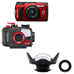 [ OM SYSTEM ] Tough TG-7 + WEEFINE UWL-24M52BY �����J����150°���L�p�t�B�b�V���A�C�����Y�Z�b�g �I�����p�X