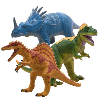 [ フェバリット ] DINOSAUR ビニールモデルお洒落恐竜3体セット(FD304-311-312)