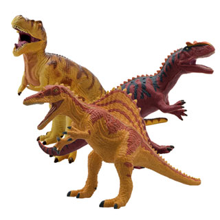 [ フェバリット ] DINOSAUR ビニールモデル肉食恐竜3体セット(FD302-304-315)