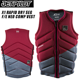 [ JETPILOT ] WFbgpCbg@JA6296C 2017Nf X1 RAPID DRY SEG F/E NEO COMP VEST [CHAR/MAROON]