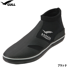 [ GULL ] デッキソールショートブーツ GA-5649 DECK SOLE SHORT BOOTS GA5649 ブラック[ ダイビング用ブーツ ]
