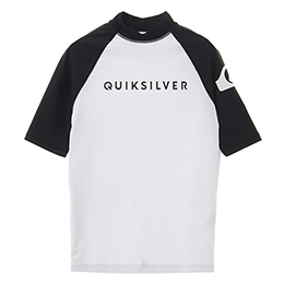 [ QuikSilver ] ON TOUR SR UVカット UPF50+ ラッシュガード 半袖 REGULAR FIT [BLK]