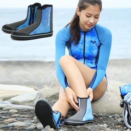 [ ROXY ] ロキシー mic21限定モデル 3mm ブーツ 3.0 WATER BOOTS BLU MAAKO完全監修