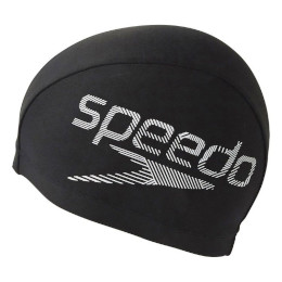 [ speedo ] スピード トリコットキャップ スイムキャップ トリコット ブラック×ホワイト SD97C67