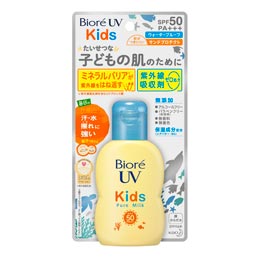 [ Biore ] ビオレ UV キッズ ピュアミルク 70ml SPF50 / PA+++ [ 繊細な子供の肌に・紫外線吸収剤ゼロ ]