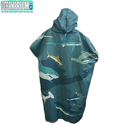 [ OCEANARIUM ] ւ|`iTj T15 SHARKS CLOAK TOWEL 85cm x 105cm