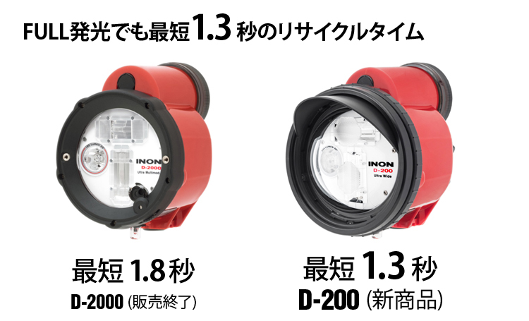 mic21ダイビングショップ[ INON ] D-200 Type2 水中ストロボ イノン